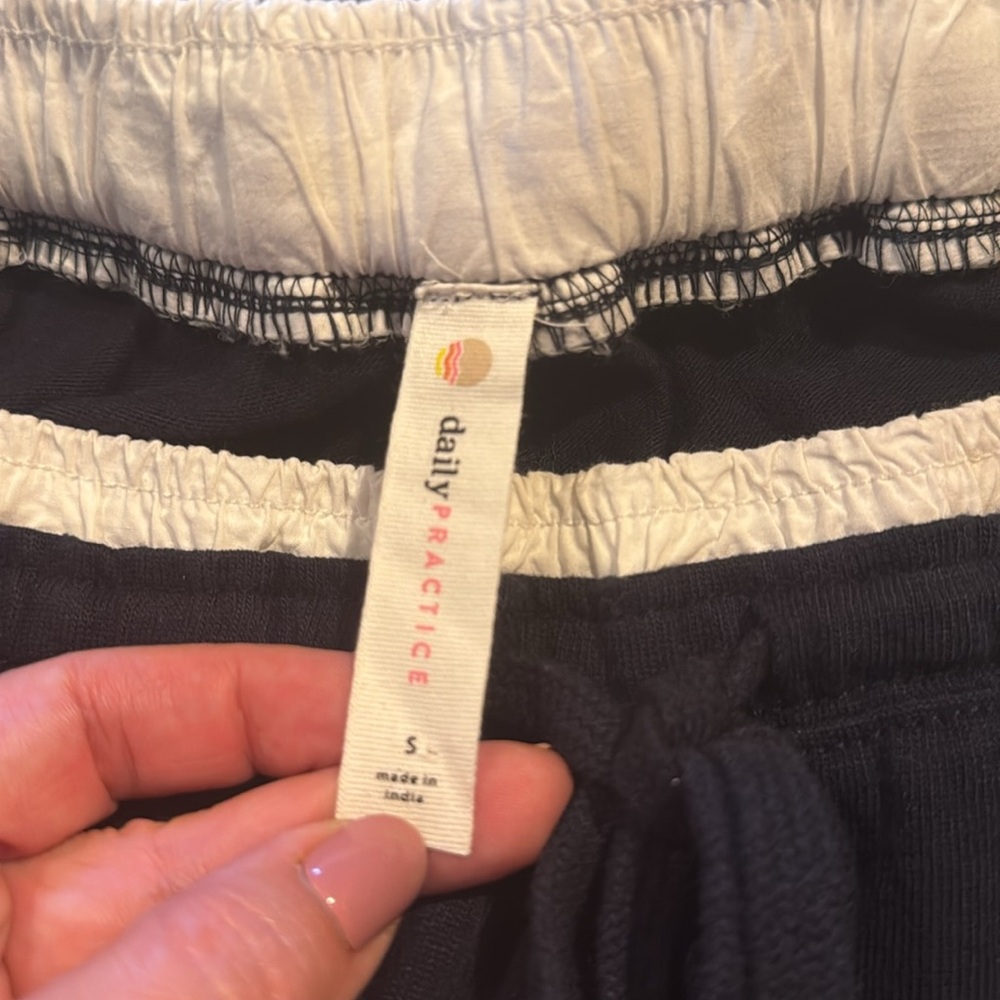 Daily Practice by Anthropologie Rugby Pants Striped Printed High Rise S - Picture 11 of 13